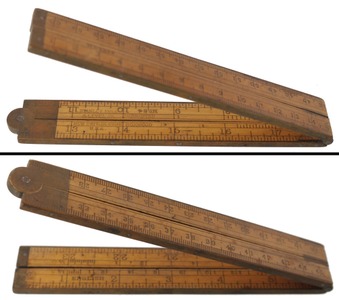 Stanley Rule & Level, No. 84 M E: Metric & English Folding Rule