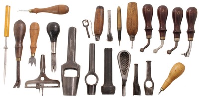 Assorted Makers: Lot Of Assorted Leather Tools