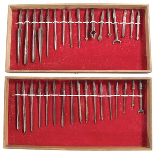 Assorted Makers: Two Display Sets Of Auger Bits