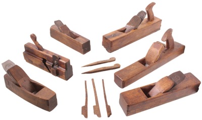 Assorted Makers: Lot Of Early Type Woodworking Plane