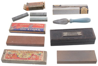 Assorted Makers: Five Original Box Oilstones