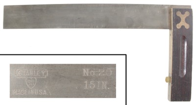 Stanley Rule & Level, No. 20: Rosewood Handle Try Square