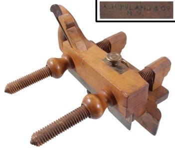 A. Howland & Company, Auburn, New York, No. 96: Handled Applewood Plow Plane