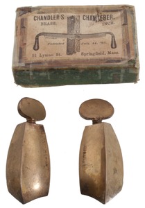 Pliny F. Chandler, Springfield, Massachusetts: Pair Of Patented Chamfer Guides