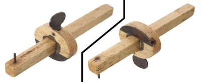 Unmarked: Early Whalebone & Brass Marking Gauge