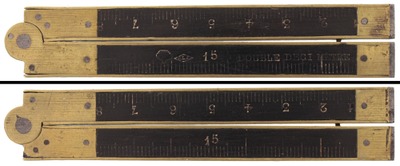 A.L.J.: Rare "Double Decimet Re" Folding Rule