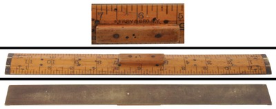 Kerby & Bro., New York, New York: Most Unus. Brass Faced Lining Rule