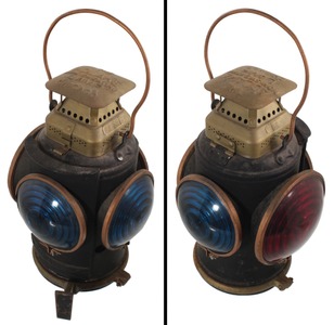 Adlake, Chicago, Illinois: Adlake Non-Sweating" Railroad Lantern
