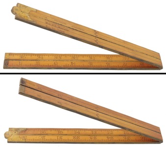 C-S. Company, Pine Meadow, Connecticut, No. 66 1/4: Three-Foot/Four-Fold Folding Rule