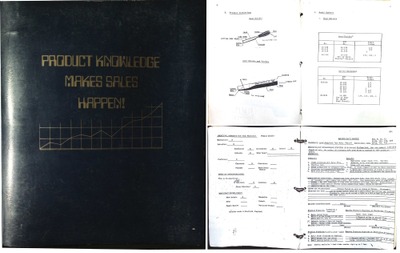 Stanley Tools, New Britain, Connecticut: Ring Bound Binder "Sales Fact Sheets"
