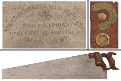 Pennsylvania Saw Mfg. Co./philade, No. 9: "Superior" 5 Pt. Rip Saw