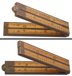 Stanley Rule & Level, No. 65 1/2: One Foot, Four Fold Folding Rule