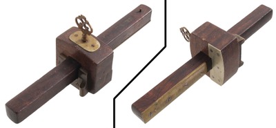 Unmarked: Craftsman Made Brass & Rosewood Marking Gauge