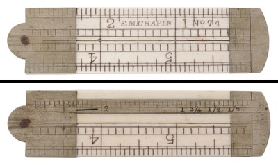 E.M. Chapin, Pine Meadow, Connecticut, No. 74: Six-Inch, Two-Fold Folding Rule