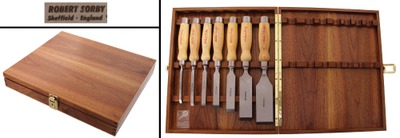 Robert Sorby, Sheffield, England: Set Of 7 Unused "Tang" Chisels