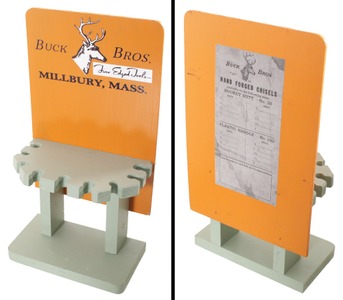 Buck Brothers, Millbury, Massachusetts: Unused Hdwe. Store Display Stand