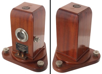 Tinsley & Co., H./London, England No. TYPE 4500 L, No. TYPE 4500 L: Mahogany & Nickel Galvanometer