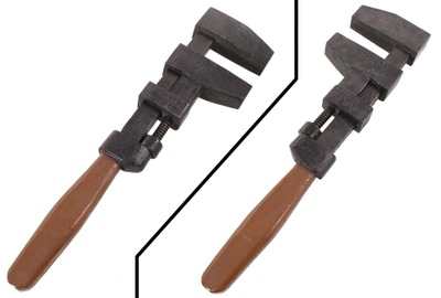 Unmarked: Folk Art Model Of "Monkey" Wrench