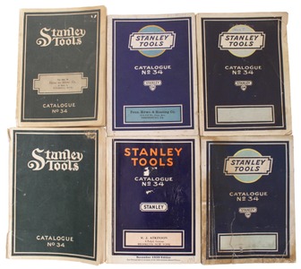 Stanley Rule & Level, No. 34: Six Extra Clean Gen. Line Catalogues