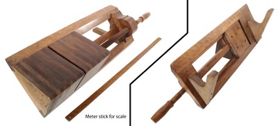 Unmarked: Massive Birdseye Mpl & Walnut Mitre Vise