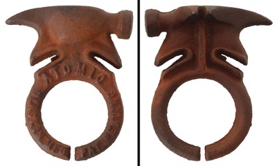 Glaskin Mfg. Co./Colorado Springs: Rare "Atomic" "Saddle Horn" Hammer