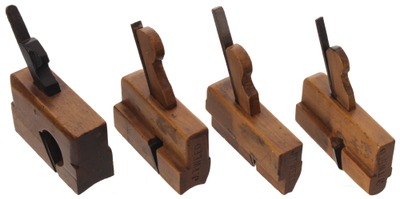 Unmarked: Four Boxwood H/R Molding Planes