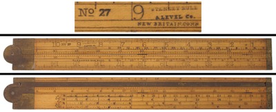 Stanley Rule & Level, No. 27: Two-Foot, Two Fold Folding Rule