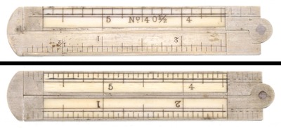 STANLEY (Unmarked), No. 40 1/2: Six-Inch, Two-Fold 'folding Rule