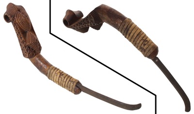 Unmarked: Carved And Decorated Crooked Knife