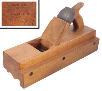 D. Colton, Philadelphia, Pennsylvania: Handled Ogee Crown Molding Plane