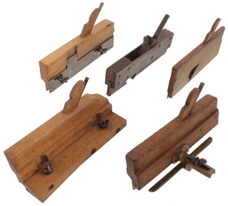 Sandusky Tool Company, Sandusky, Ohio: Five "Special" W'str Molding Planes