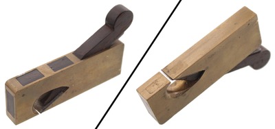 Unmarked: Cast Brass Body Metallic Plane