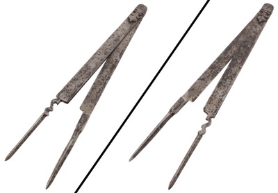 Unmarked: Pair Of Early French Dividers