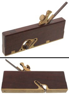 Unmarked: Artfully Crafted R'w & Brass Rabbet Plane