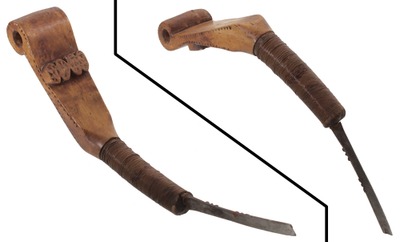 Unmarked: Carved & Decorated Crooked Knife