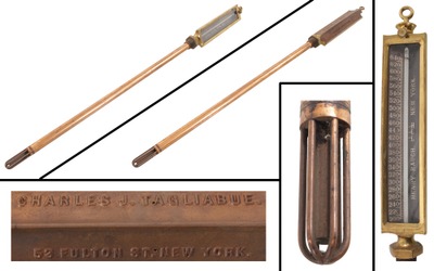 Rauch, Henry/New York, Ny: Extra Clean Brass &* Copper Thermometer