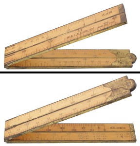 W. & L.E. Gurley, Troy, New York: Two-Foot, Two-Fold Folding Rule
