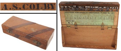 Stanley Rule & Level: Four Boxes Of #55 Cutting Irons