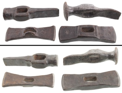 Assorted Makers: Lot Of Five Hand Forged Hammer Heads