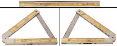Stephens & Company, Riverton, Connecticut, No. 038: Two Foot, Four Fold Folding Rule