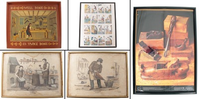 Assorted Makers: Five Tool Related Wall Hangings