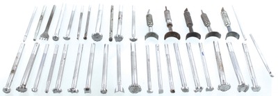 Craftool Company, Los Angeles, California: Wkg. Set Of Later Type Leather Tools