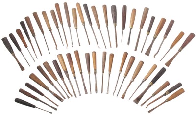 Assorted Makers: Lot Of Assorted Carving Tools