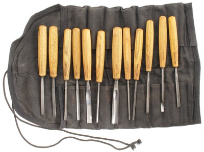 Pfeil Swiss Made, Langenthal, Switzerland: Set Of 12 Clean & Usable Carving Tools