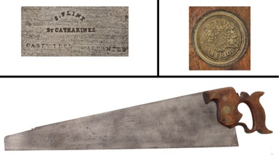 Flint, J./St. Catherines, On: Extra Clean Early 10 Pt. Crosscut Saw