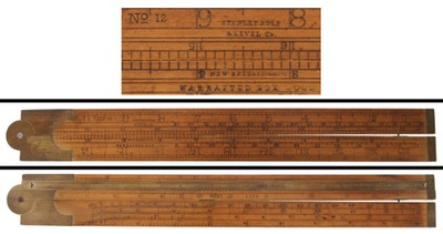 Stanley Rule & Level, No. 12: Unuse 2-Foot, 2-Fold Folding Rule