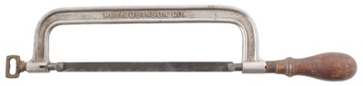 M.W. Robinson, Brooklyn, New York: Rare L.L. Davis Pattern Hack Saw