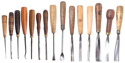 Buck Brothers, Millbury, Massachusetts: Lot Of 15 Clean & Usable Carving Tools
