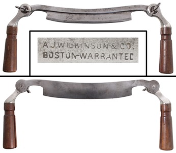 A.J. Wilkinson & Company, Boston, Massachusetts, No. 8: Folding Handle Draw Knife
