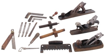 Assorted Makers: Lot Of Clean & Usabl Woodworking Tools